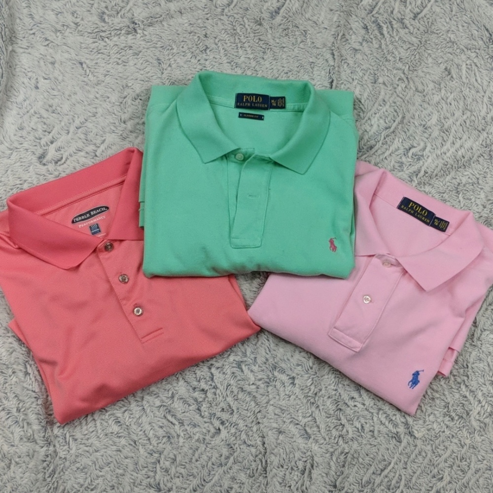 Set of 3 Men's Polo Shirts - Size XL